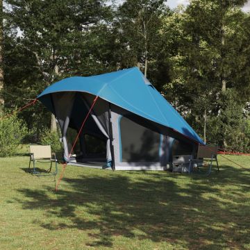 Cort Familial Tipi Albastru 10-Persoane Impermeabil