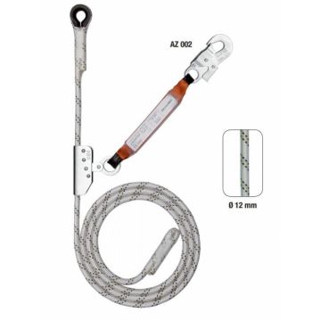 Opritor+amortizor+1conector cu franghie,diam.12mm,10m-Linostop 2