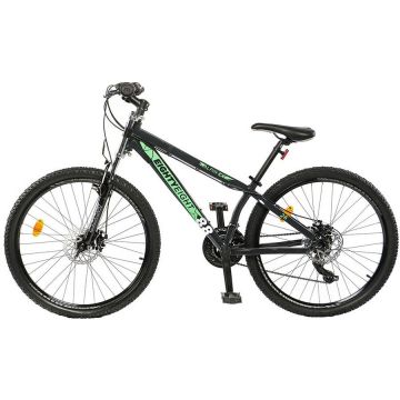 PEGAS Bicicleta MTB 88 ALPIN CX R33, roti 26, 21 viteze, cadru aluminiu, Gri-Albastru-Verde