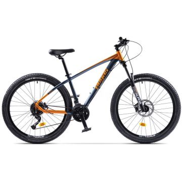 PEGAS Bicicleta MTB Pegas DRUMET S 27.5'' ALBASTRU DENIM-PORTOCALIU