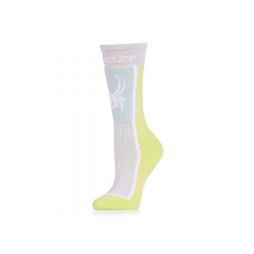 Sosete De Schi Fete Sweep Green Alb