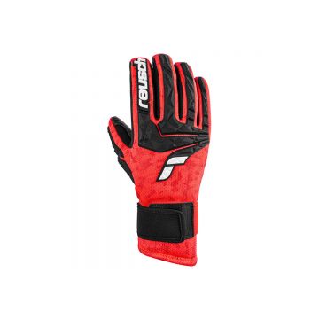 Manusi Reusch Worldcup Warrior Neo Black   Fluo Red 8 5