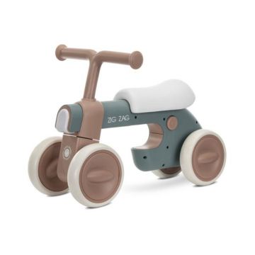 Bicicleta de echilibru, Lorelli Zig Zag, scaun reglabil 2 pozitii, cadru usor si stabil, lumini si muzica, Beige