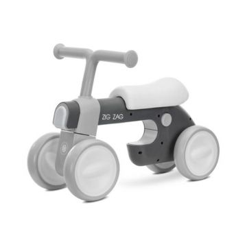 Bicicleta de echilibru, Lorelli Zig Zag, scaun reglabil 2 pozitii, cadru usor si stabil, lumini si muzica, Grey