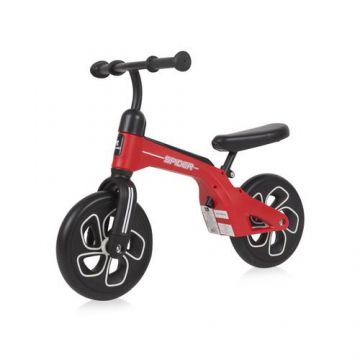 Bicicleta de tranzitie 2in1 Lorelli Spider, fara pedale, roti mari, Rosu