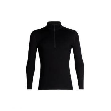 Bluza Barbati Icebreaker 260 Merino Thermal Tech Half Zip Black