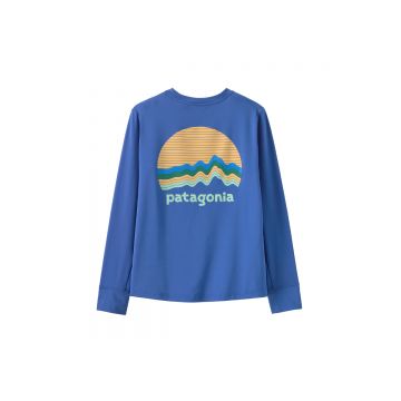 Bluza Copii Patagonia Silkweight Eddy Blue Upf 40