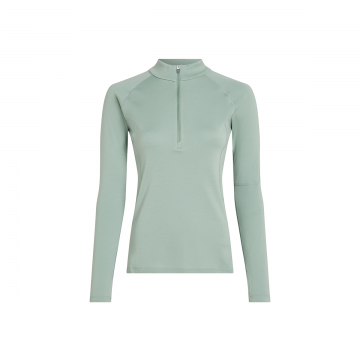 Bluza Femei Merino 300 Fine Polar Ls Half Zip Moss