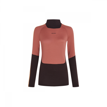 Bluza Femei W Merino 200 Oasis Sonebula Ls High Neck Bitterswee Cedar Felds Cb