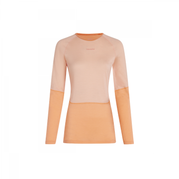 Bluza Femei W Merino 200 Sonebula Ls Crewe Feldspar Sunstone Moss Cb