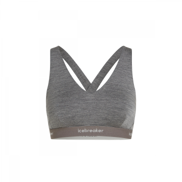 Bustiera Femei W Merino 125 Cool-lite Sprite Racerback Bra Gritstone Hthr-013