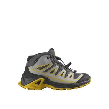 Ghete Copii Salomon X Ultra Mid Gtx  Castlerock-black-spicy Mustard