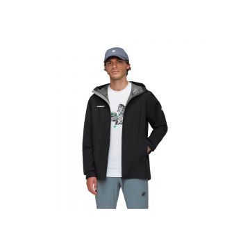 Jacheta Barbati Mammut Linard Light Hs Hooded Black