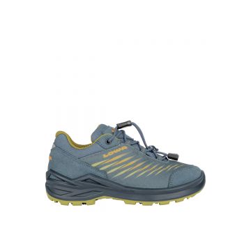 Pantofi Drumetie Copii Lowa Zirrox Ii Gtx Lo Brown Petrol Mustard