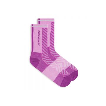 Sosete Dama Icebreaker Merino Run  Ultralight Crew Passion Passion Lt