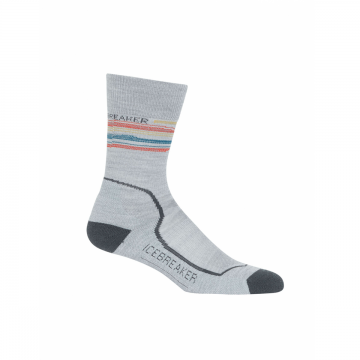 Sosete Hike   Basalt Stripe Crew Light Cushion Blizard Moonsoon Chilli Red