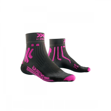 Sosete Run Speed Two 4 0 Dolomite Grey Neon Flamingo