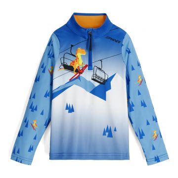 Bluza Baieti Spyder International 1 2 Zip Cobalt T-rex
