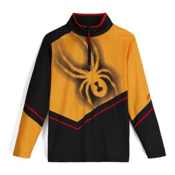 Bluza Baieti Spyder Ryder 1 2 Zip Orange Pop