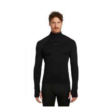 Bluza Barbati Icebreaker 300 Merinofine Polar Ls Roll Neck Black Bluza Barbati Icebreaker 300 Merinofine Polar Ls Roll Neck Black