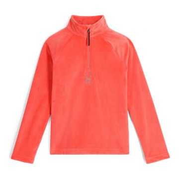 Bluza Fete Spyder Shimmer Bug 1 2 Zip Coral Haze