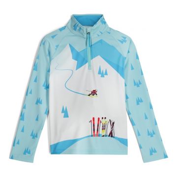 Bluza Fete Spyder Surface 1 2 Zip Crystal Blue