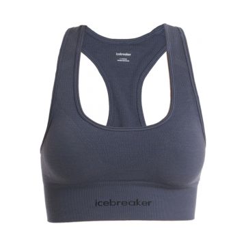 Bustiera Femei Icebreaker Merino 260 Zoneknit Seamless Graphite