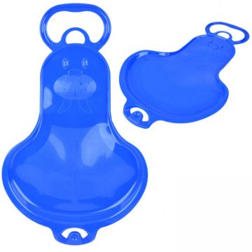 Saniuta pentru copii albastra, model tip placa din plastic, greutate maxima suportata 50 kg
