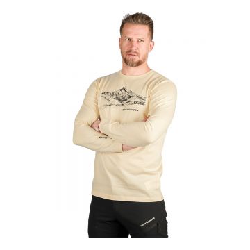 Tricou Ls Barbati Northfinder Dacso Cream White