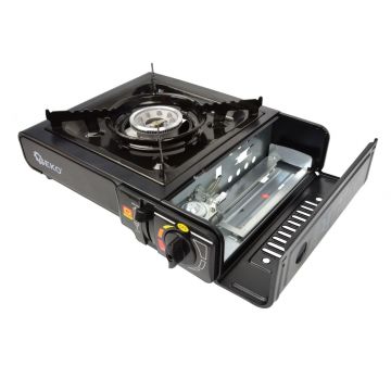 Aragaz portabil + gratar 2,5kW 6,5bar, GEKO G80521