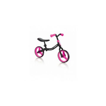 Bicicleta globber go bike fara pedale 8.5 inch roz