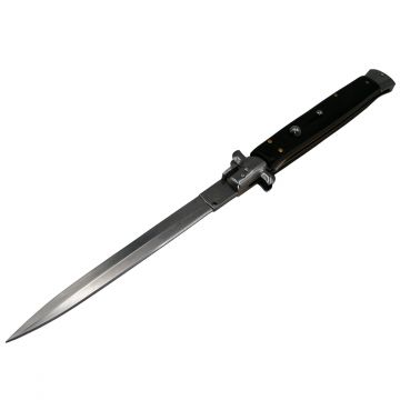 Briceag automat, Italian Blade, Stiletto, otel inoxidabil, 33 cm, husa inclusa