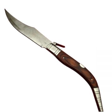 Briceag de vanatoare cricket, lama otel inoxidabil, maro, 38 cm