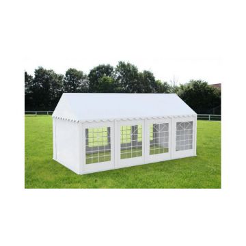 Cort de gradina Economy 3 x 8,alb