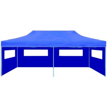 Cort de petrecere pliabil de tip pop-up 3x6, albastru