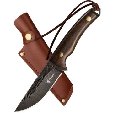 Cutit de vanatoare si bucatarie Foxter, 20 cm, otel inoxidabil, husa inclusa