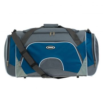 Geanta de voiaj, urban, petrol-gri, capacitate 55l, poliester