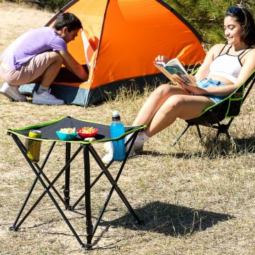 Masa de camping textila pliabila cu husa Cafolby InnovaGoods