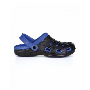 Papuci tip crocs MARINE - negru albastru