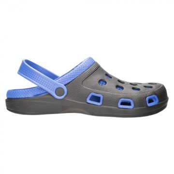 Papuci tip crocs MARINE - negru albastru