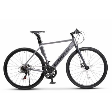 Bicicleta CityGravel Carpat Pathfinder 3.0 C28314G GriNegru, roti 28 inch, 14 viteze, inaltime utilizator 150-165 cm, greutate suportata 120 kg
