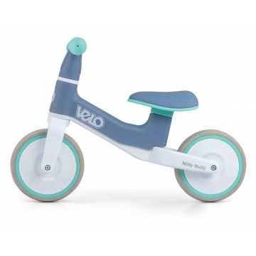 Bicicleta de echilibru pentru copii Milly Mally Velo Mint, roti Eva 7 inch, 18 luni+