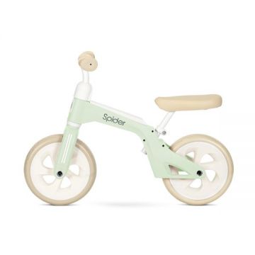 Bicicleta de tranzitie pentru copii Lorelli Spider Mint fara pedale, ghidon reglabil, sezut ajustabil, limitator de directie, cadru din aluminiu, roti 10 inch, greutate admisa 20 kg