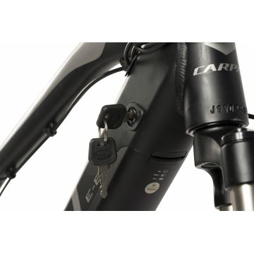 Bicicleta Electrica Carpat C275H7E NegruGri MTB Hidraulica E-Bike, roti 27.5 inch, 11 viteze, motor 250W, autonomie Max 60 km, baterie integrata in cadru Litiu-Ion 36V 10.4Ah