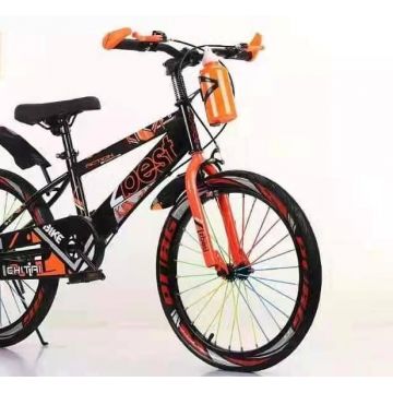 Bicicleta Go kart Best 20 inch , intre 6-9 ani, aparatoare si suport cu bidon apa, portocaliu