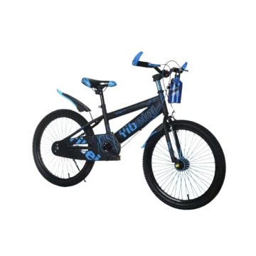 Bicicleta Go kart Best 20 inch , pentru copii cu varsta intre 5-9 ani, aparatoare si suport cu bidon apa, albastru