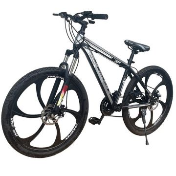 Bicicleta mtb 26 inch, shimano 21 viteze, frane pe disc, cadru din otel, tornado, black