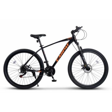 Bicicleta MTB Carpat Invictus C27357C NegruPortocaliu, roti 27.5 inch, inaltime utilizator 160-175 cm, greutate suportata 120 kg