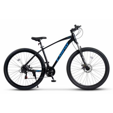 Bicicleta MTB Carpat Invictus C2957C NegruAlbastru, roti 29 inch, transmisie Shimano Tourney, 21 viteze, cadru aluminiu