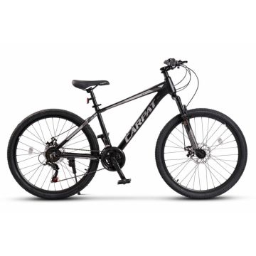 Bicicleta MTB Carpat Montana C2699A, NegruGri, roti 26 inch, 21 viteze, inaltime utilizator 150-165 cm, greutate suportata 120 kg